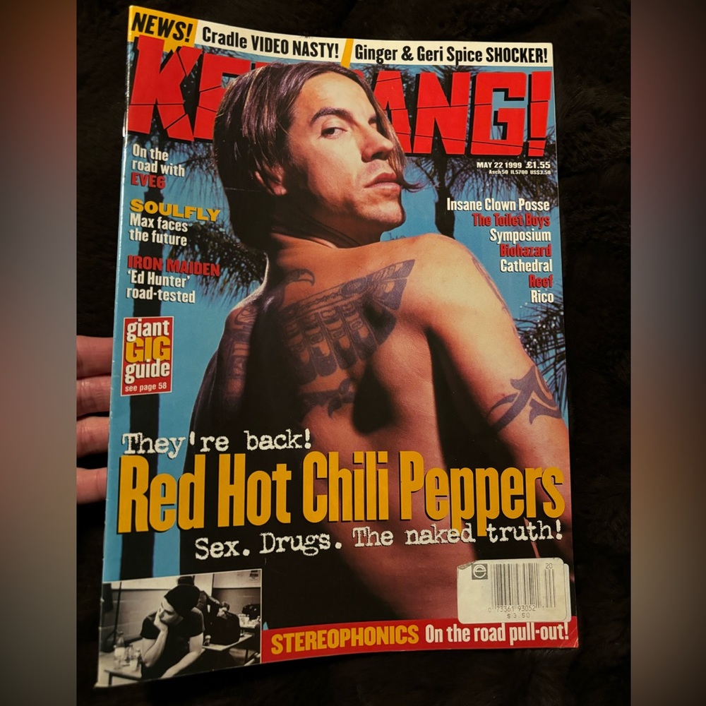 Vintage Red Hot Chili Peppers Kerrang! Magazine